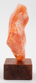 Joan Shapiro Abstract Fire Alabaster Sculpture