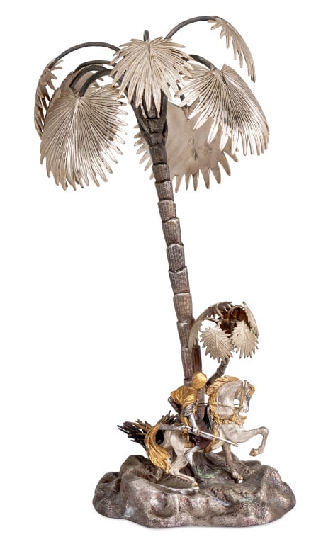 Giuseppe Vasari "Berber" Silvered & Gilt Bronze (1 of 6)
