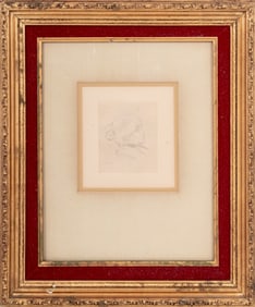 Pierre Renoir "Berthe Morisot" Etching