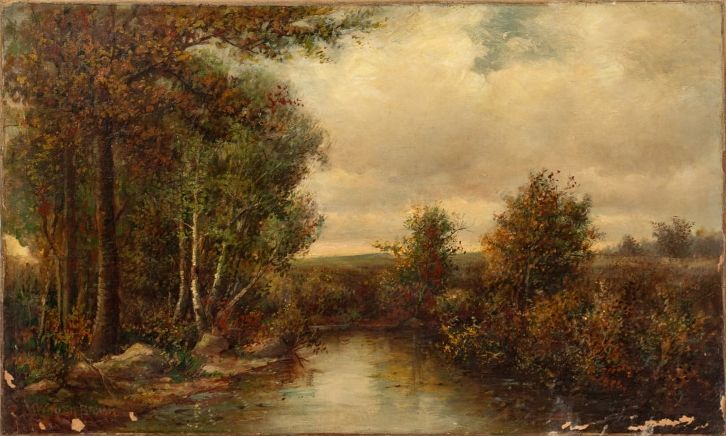 Continental School Autumn Landscape Oil on Canvas (1 of 5)