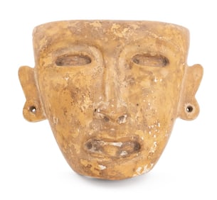 Teotihuacan Pre-Columbian Style Carved Stone Mask
