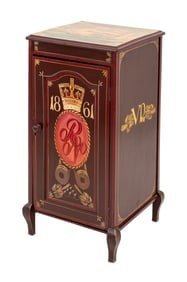Victorian Gilt & Paint-Decorated Cabinet, 19th C.