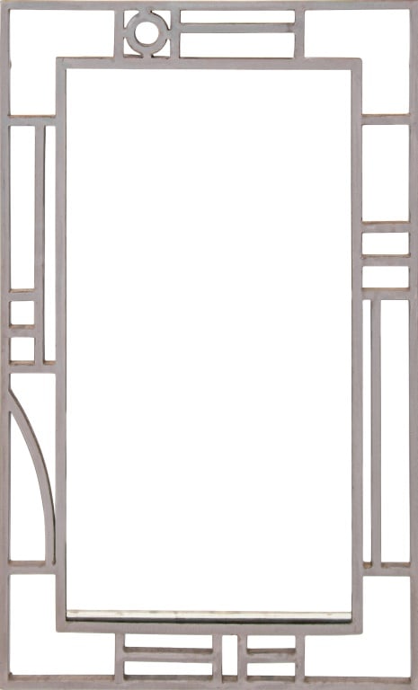 Art Deco Style Steel Frame Mirror (1 of 4)