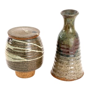 Glazed Stoneware Vessels, 2