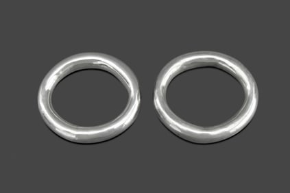 Kuo Sterling Silver Bangles, Pair
