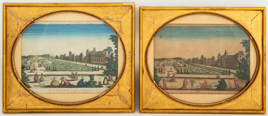 Antoine Basset "Vue de Fontainebleau" Etchings, Pr (1 of 14)