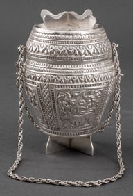 Vietnamese Silver Hanging Vessel