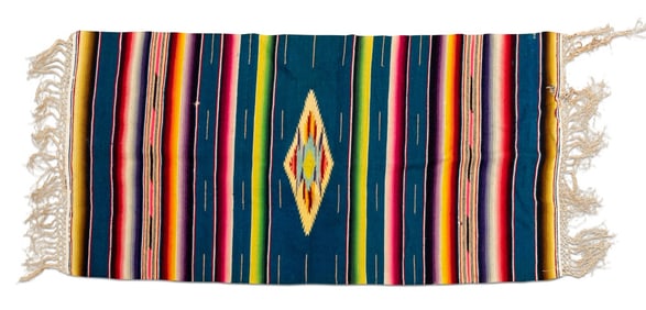 Mexican Hand-Woven Wool Saltillo Serape