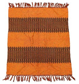 Contemporary Woven Cotton Throw Blanket