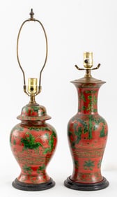 Chinese Porcelain Vase & Ginger Jar Mounted Lamps