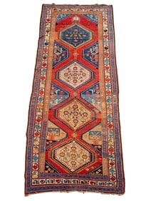 Caucasian Shirvan Rug, 12' 6" x 4' 5"