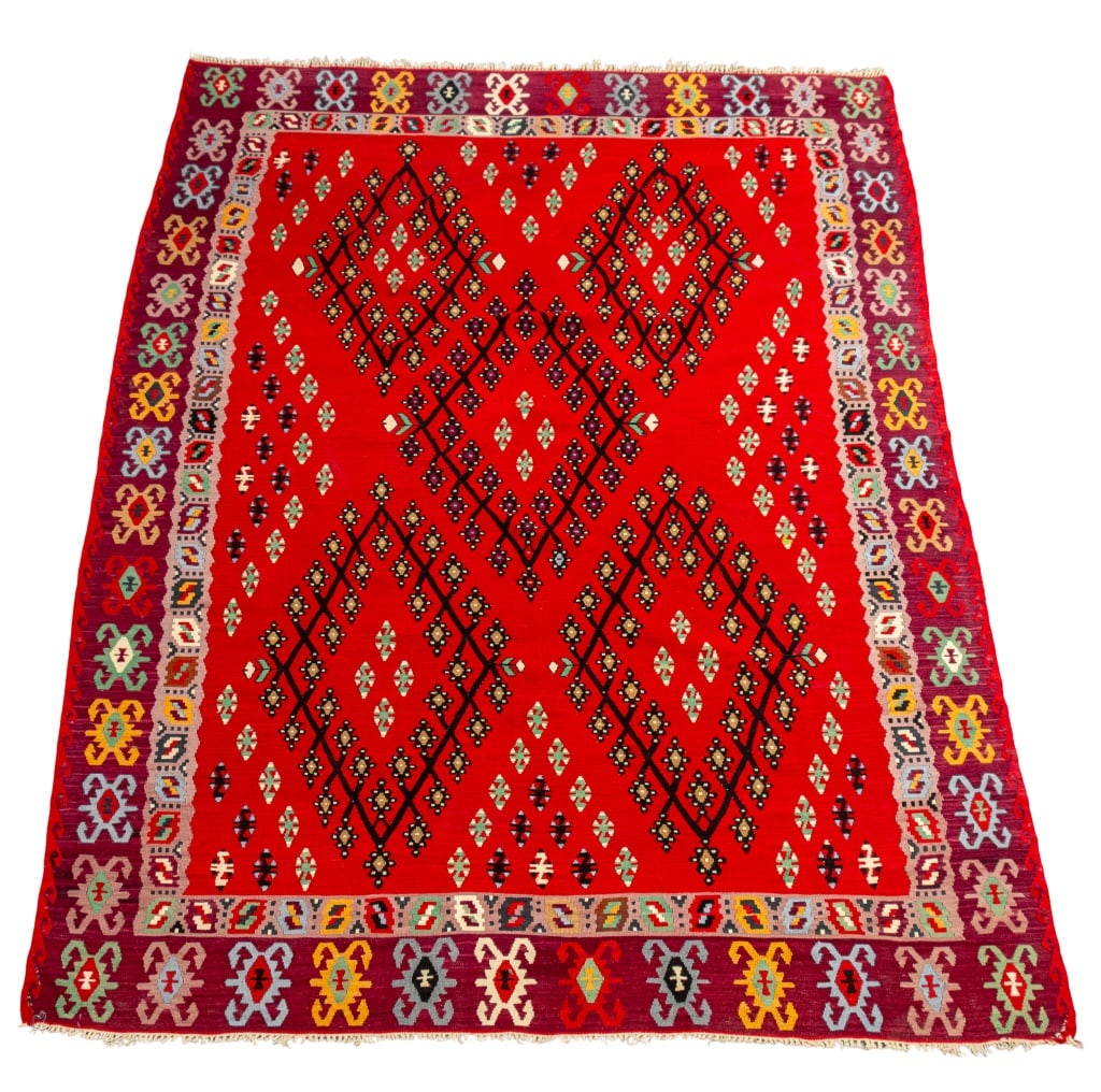 Turkish Kilim Carpet, 10" x 6' 9" (1 of 4)