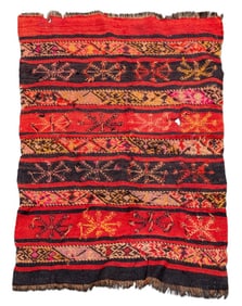 Turkish Kilim Prayer Rug, 4' 5" x 3' 3"