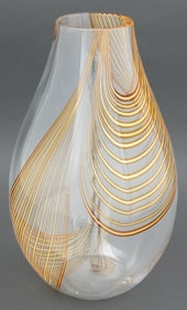 Livio Seguso Art Glass Vase