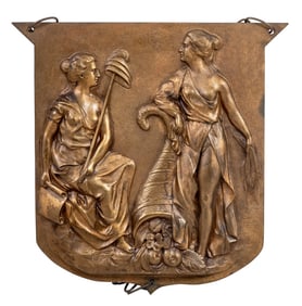 D.B. Sheahan Patinated Bronze Plaque