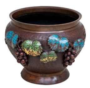 Chinese Enamel and Bronze Jardiniere