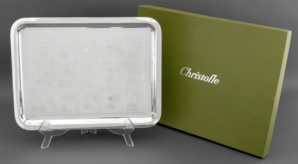 Christofle Silver Plate Cocktail Serving Tray (1 of 10)