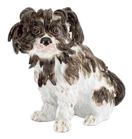 Meissen Porcelain Model of a Bolognese Terrier