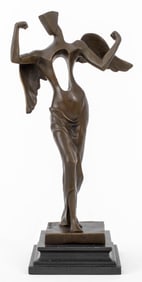 After Salvador Dali "L'Ange Surrealiste" Bronze