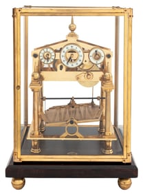 Dent Congreve Brass Rolling Ball Clock