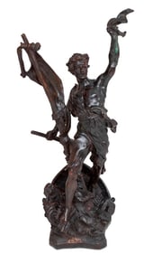 "Detresse" Patinated Metal Sculpture