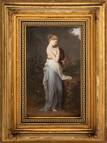 Carl Meinelt "Psyche with Urn" KPM Plaque