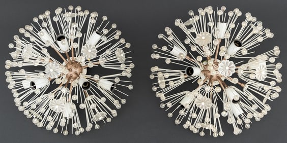 Emil Stejnar Pusteblume Chandeliers, Pair