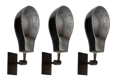 Mercer Kitchen Black Enameled Wall Sconces, 3
