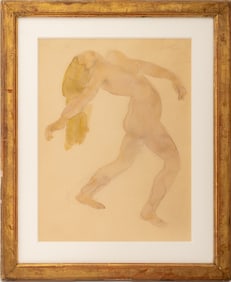 Odilon Roche "The Dance" Watercolor on Paper
