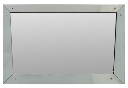 Venetian Style Floral Rosette Motif Beveled Mirror