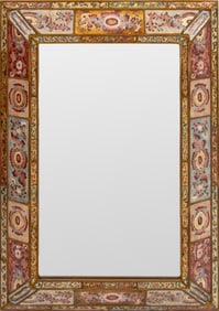 Verre Eglomise Framed Mirror