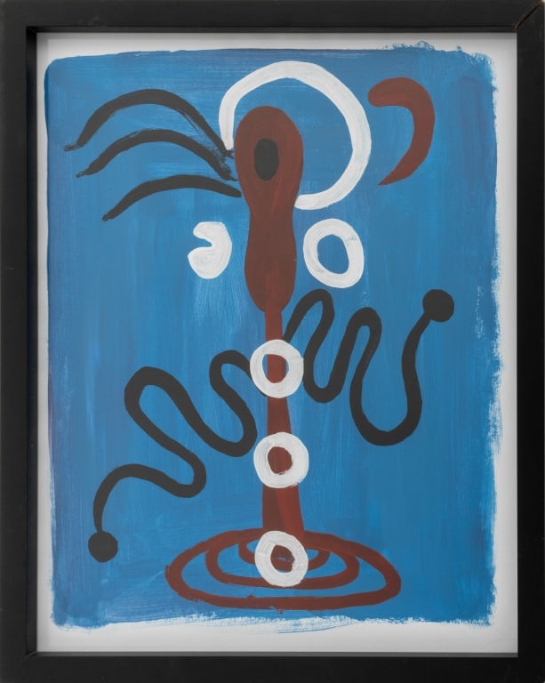 American Modernist Abstract Composition Acrylic (1 of 4)