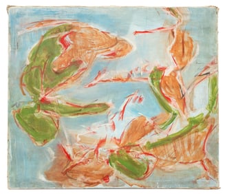 Grace Knowlton Abstract Composition Oil on Canvas