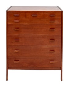 Vitre Danish Modern Teak Chest of Drawers