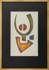 Hannes Harrs Abstraction Pencil on Paper, 1973