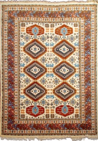 Caucasian Kazak Carpet, 12' x 8' 10"
