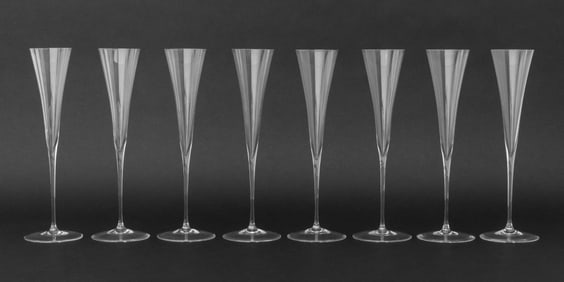 Lobmeyr "Ambassador" Champagne Flutes, 8