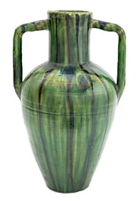 Italian Mid-Century Modern Two Handle Pottery Vase