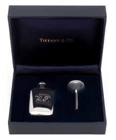 Tiffany & Co. Sterling Perfume Bottle & Funnel
