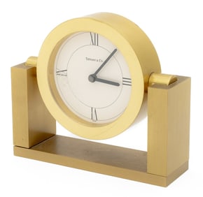 Tiffany & Co. Brass Articulated Desk Clock