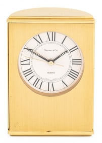 Tiffany & Co. Brass Alarm Clock
