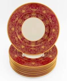 Lenox Porcelain Dinner Plates, 12