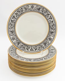 Wedgwood "Florentine" Bone China Dinner Plates, 14