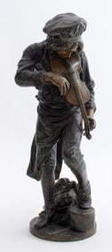 After A Gaudez ?Lulli Enfant" Bronzed Metal Statue