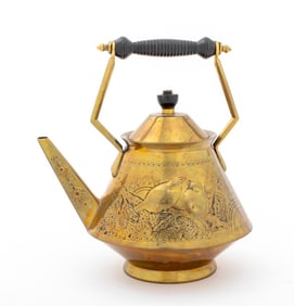 Aesthetic Movement Brass Kettle Teapot