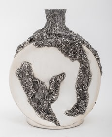 Sima Abraham x D'Argento Modern Silver Plate Vase