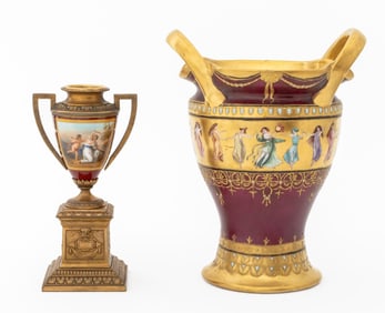 Royal Vienna Porcelain Vases, 2