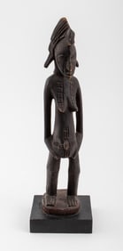 African Kuba Dengese Carved Wood Maternity Figure