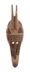 Mali Marka Carved Wood and Metal Mask