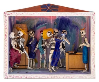 Javier Gonzales-Paucar Folk Art Shadow Box